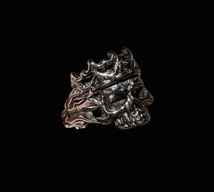Crown Skull Ring