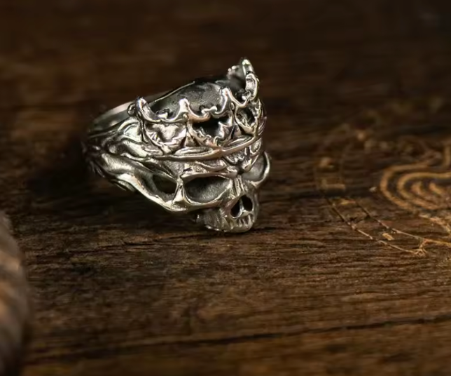 Crown Skull Ring